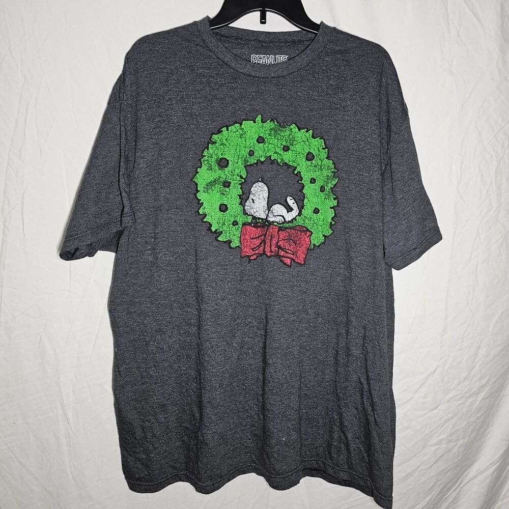 2015 peanuts snoopy knotts grey christmas holiday wreath